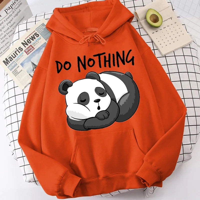 Sweat à capuche "Ne rien penser" Panda