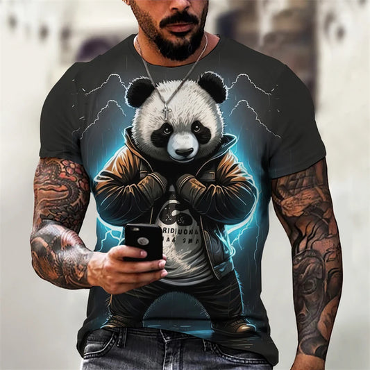 T-shirt Panda Homme New Streets