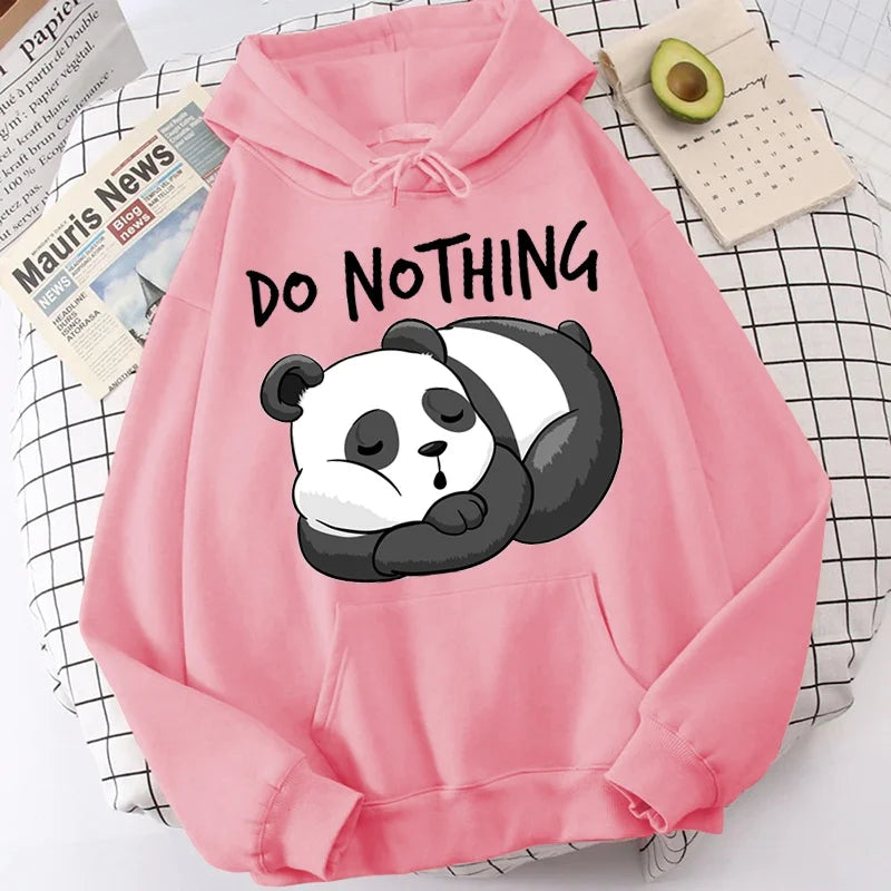 Sweat à capuche "Ne rien penser" Panda