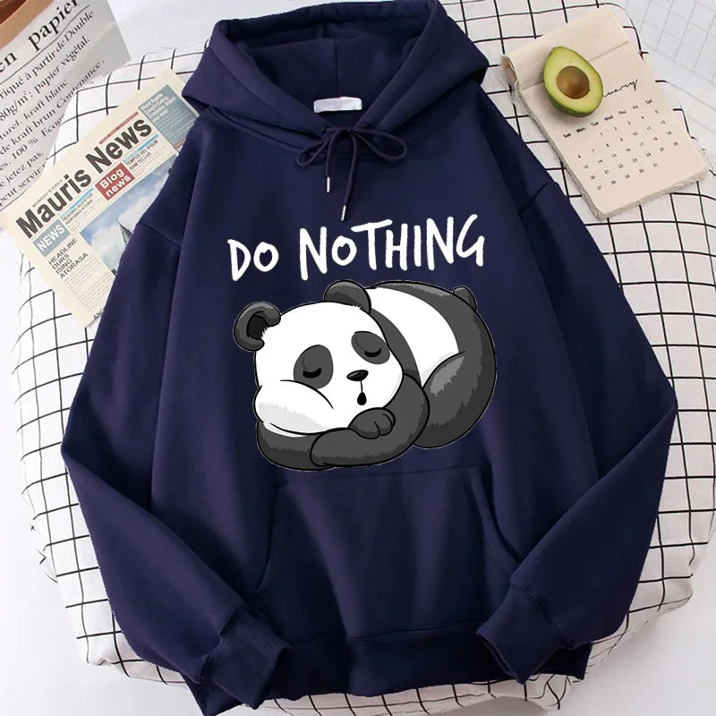 Sweat à capuche "Ne rien penser" Panda