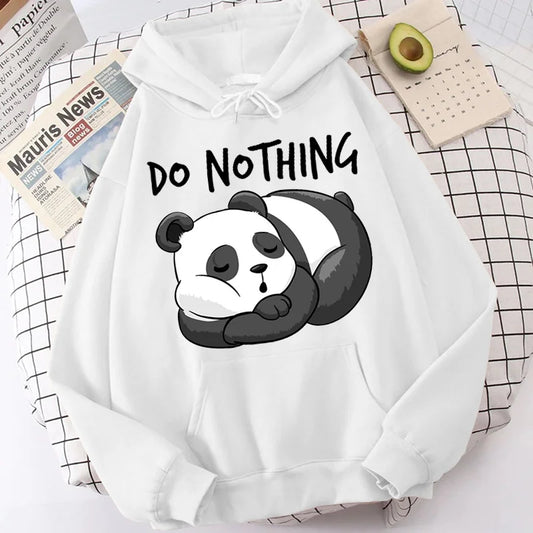 Sweat à capuche "Ne rien penser" Panda