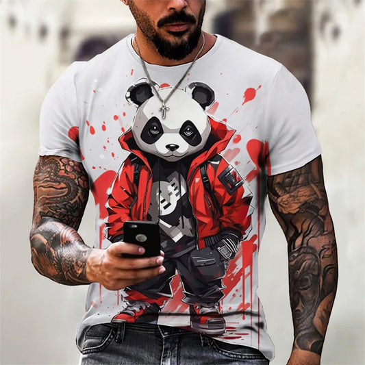 T-shirt Panda Homme Street