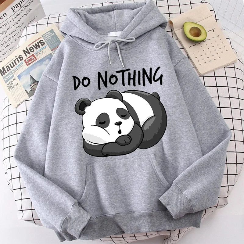 Sweat à capuche "Ne rien penser" Panda