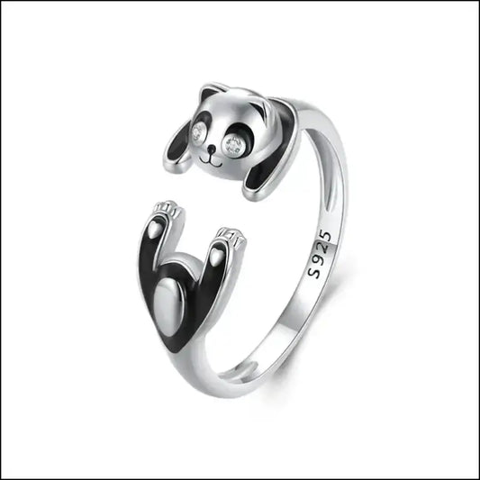 Bague en argent Panda