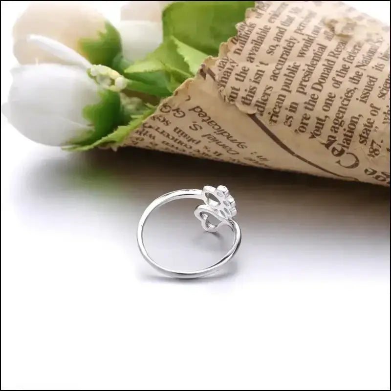 Bague en argent Patte Panda