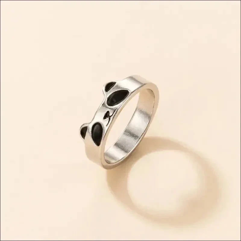 Bague Panda Anneau Fantaisie