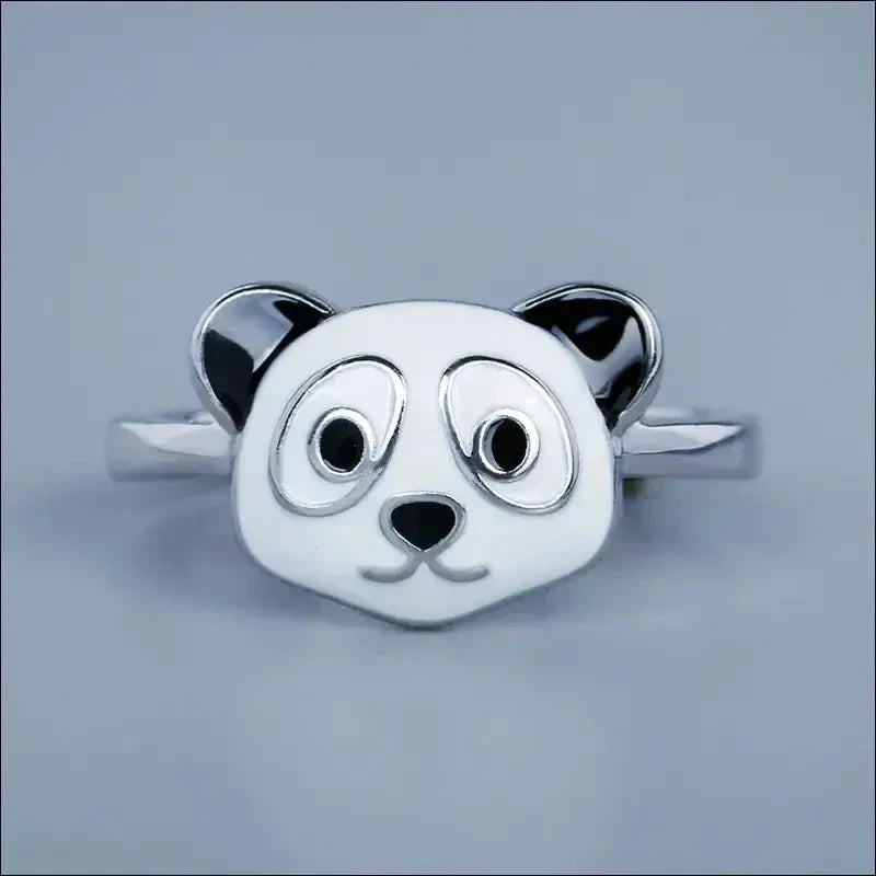 Bague tête Panda Fantaisie