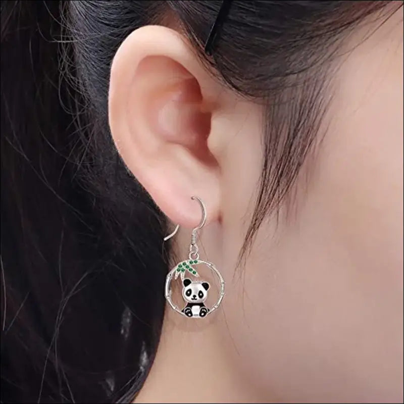 Boucle d’oreille Fantaisie Panda