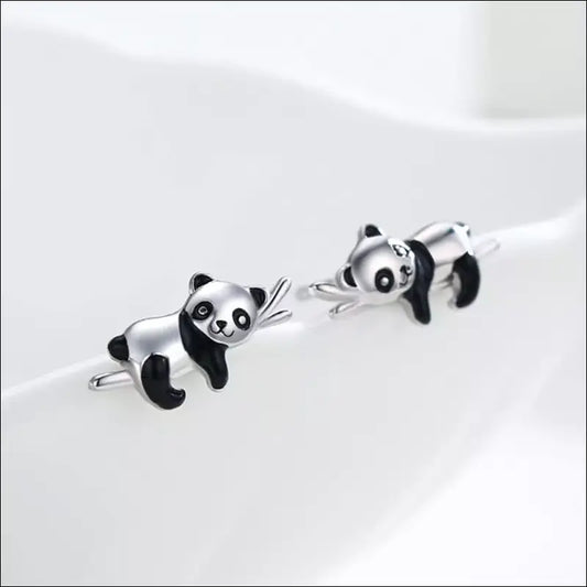 Boucle d’oreille Panda Bambou