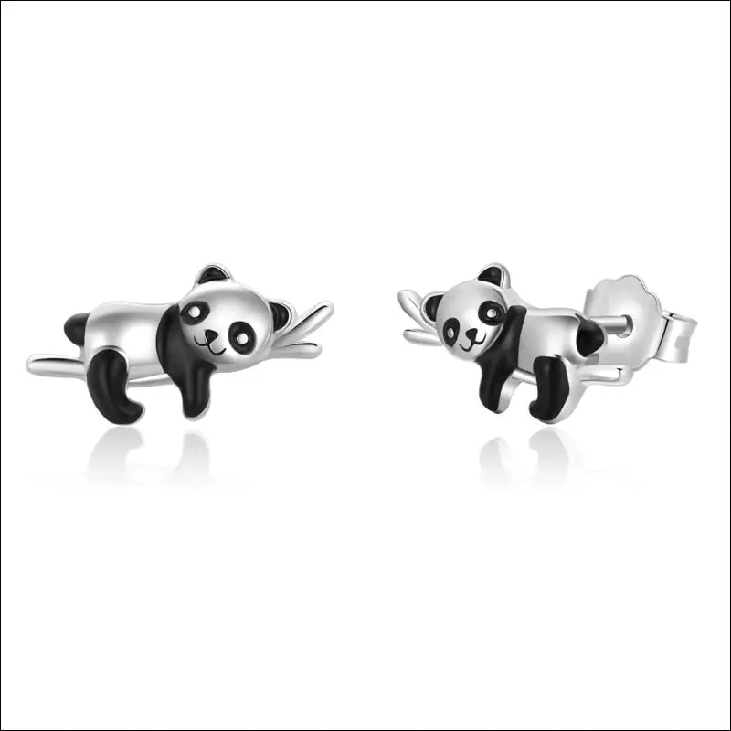 Boucle d’oreille Panda Bambou