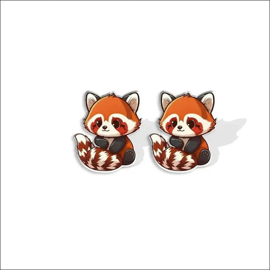 Boucle D’oreille Panda Roux