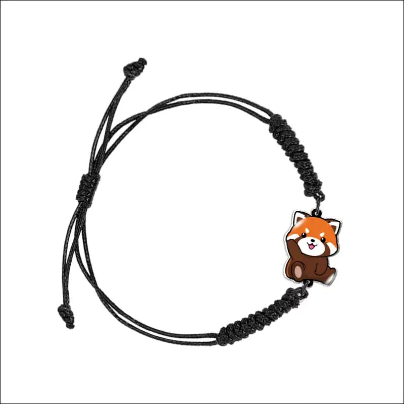 Bracelet Panda Roux Cordon