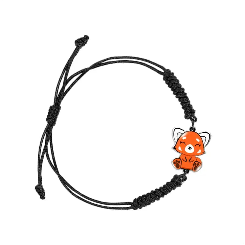 Bracelet Panda Roux Cordon