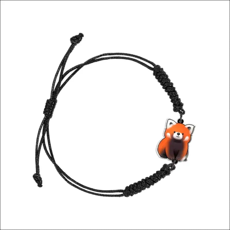 Bracelet Panda Roux Cordon