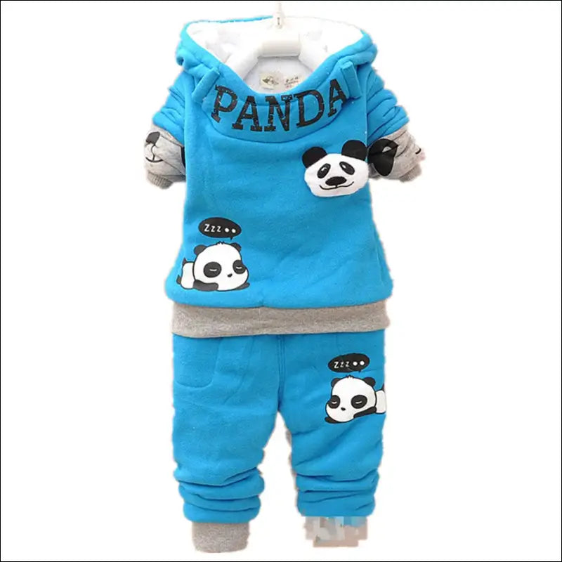 Ensemble bleu panda enfant