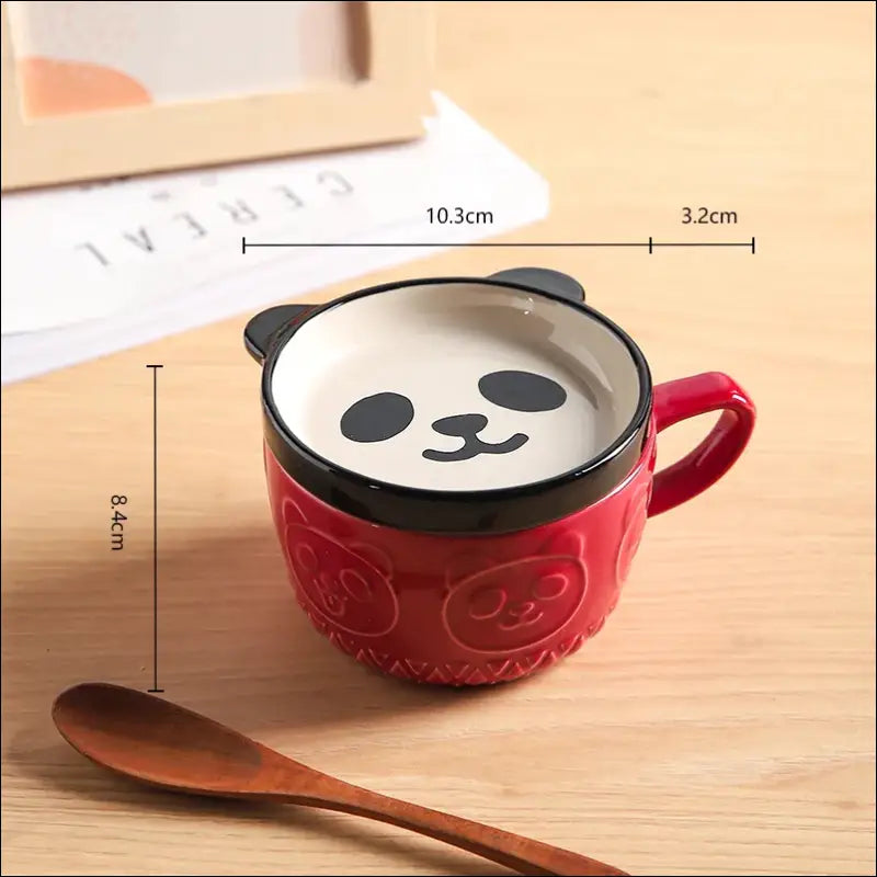 Mug Panda couvercle / dessous de Mug