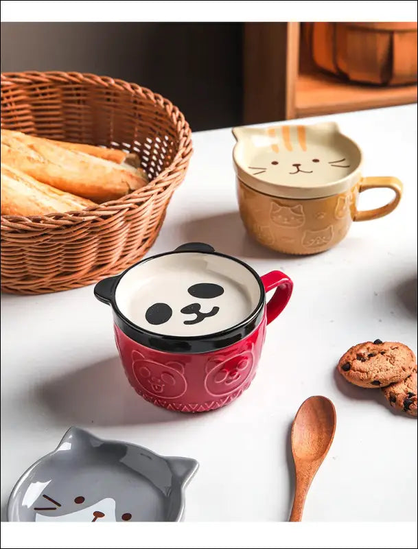 Mug Panda couvercle / dessous de Mug