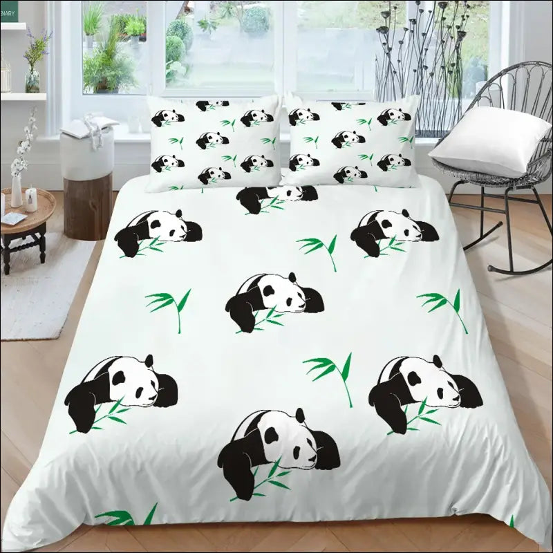 Parure de lit Panda Allongé