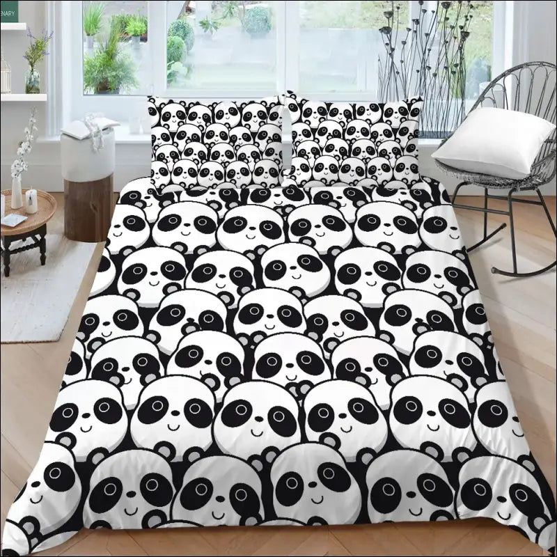 Parure de lit Panda Armée