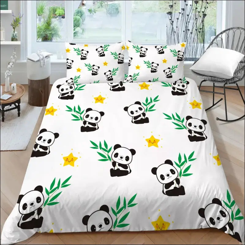 Parure de lit Panda Bambou