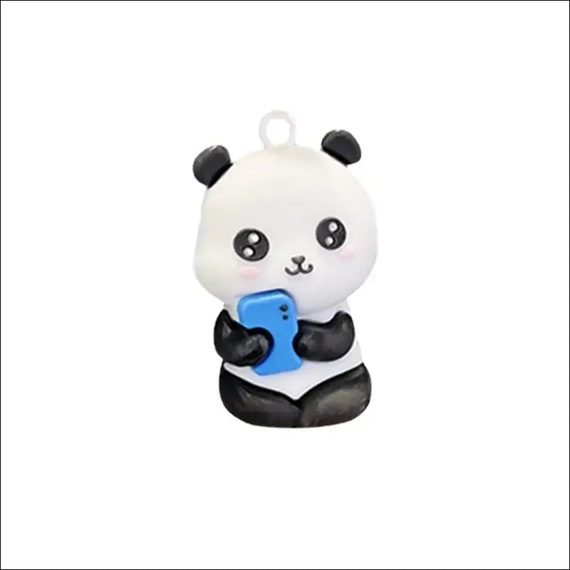 Porte Clé Panda et accroche en silicone