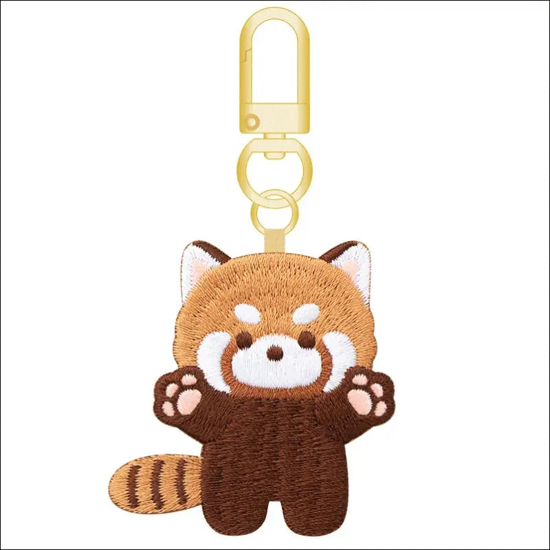 Porte Clé Panda Roux Mignon