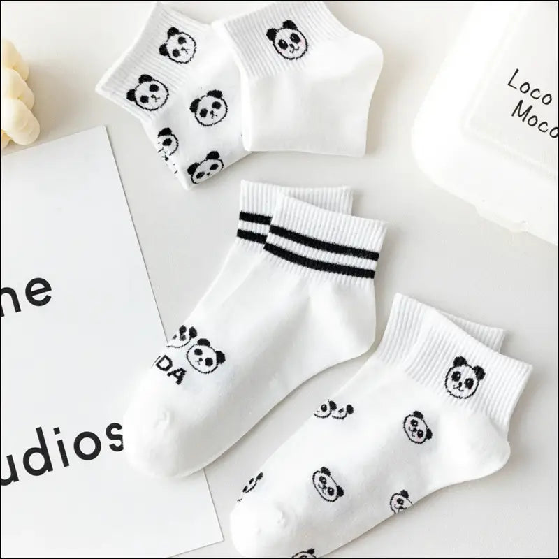 Socquettes mixte panda