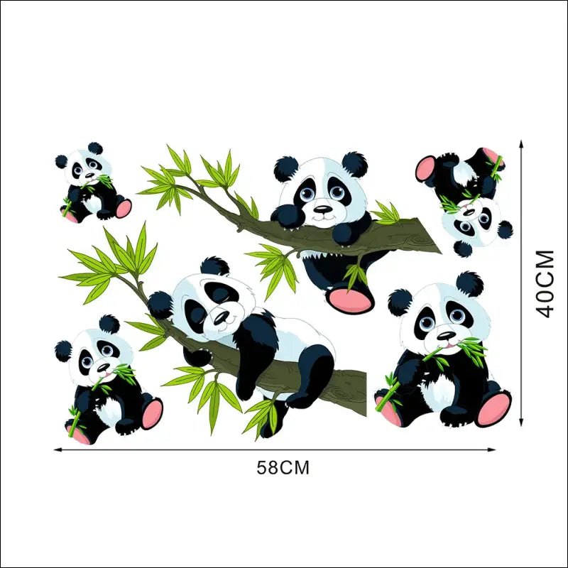 Stickers Panda / Bambou