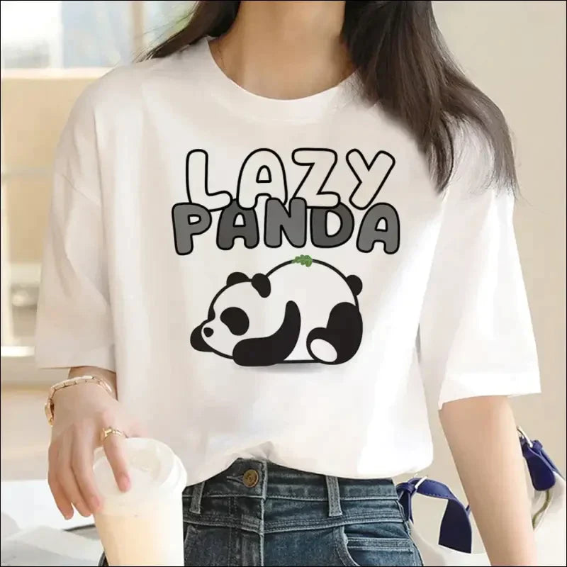 T-shirt Panda Allongé Femme