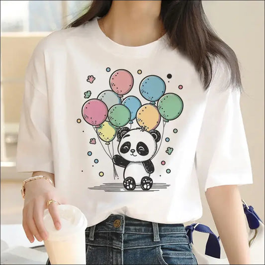 T-shirt Panda Ballon Femme