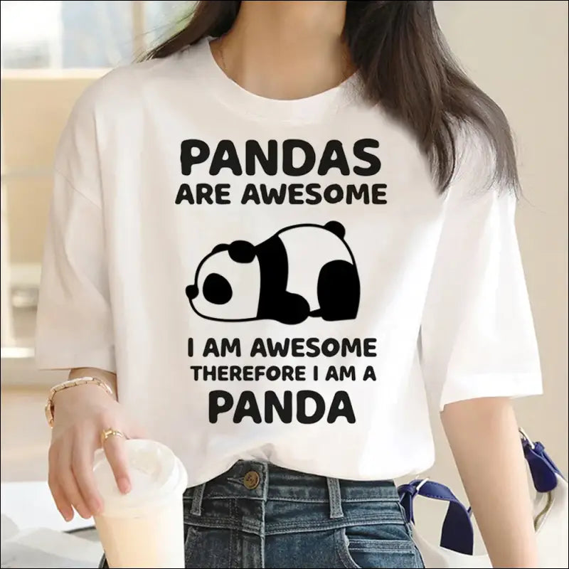 T-shirt Panda Endormie Femme