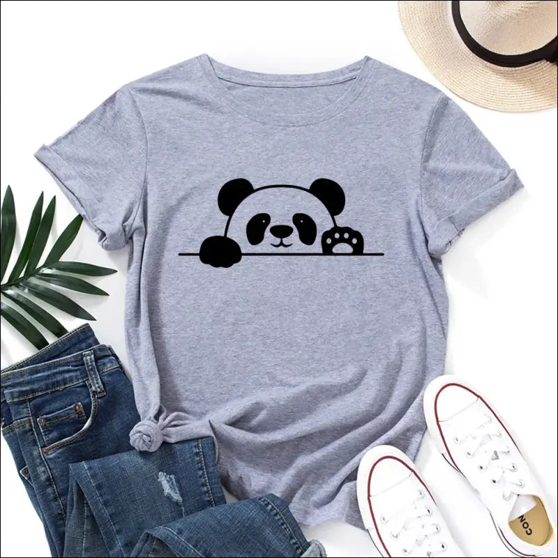 T-Shirt Panda Femme S au 2XL