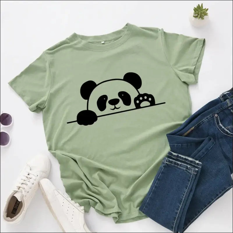 T-Shirt Panda Femme S au 2XL