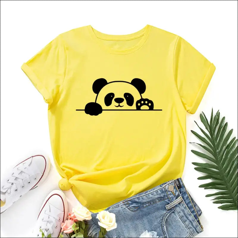 T-Shirt Panda Femme S au 2XL