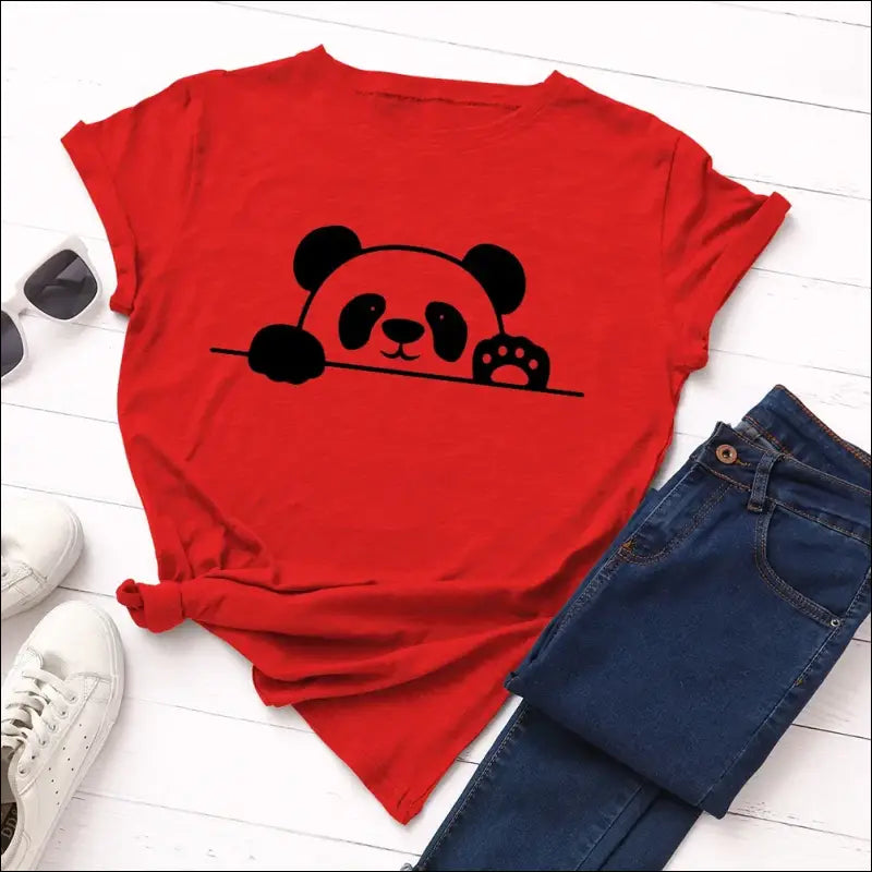 T-Shirt Panda Femme S au 2XL