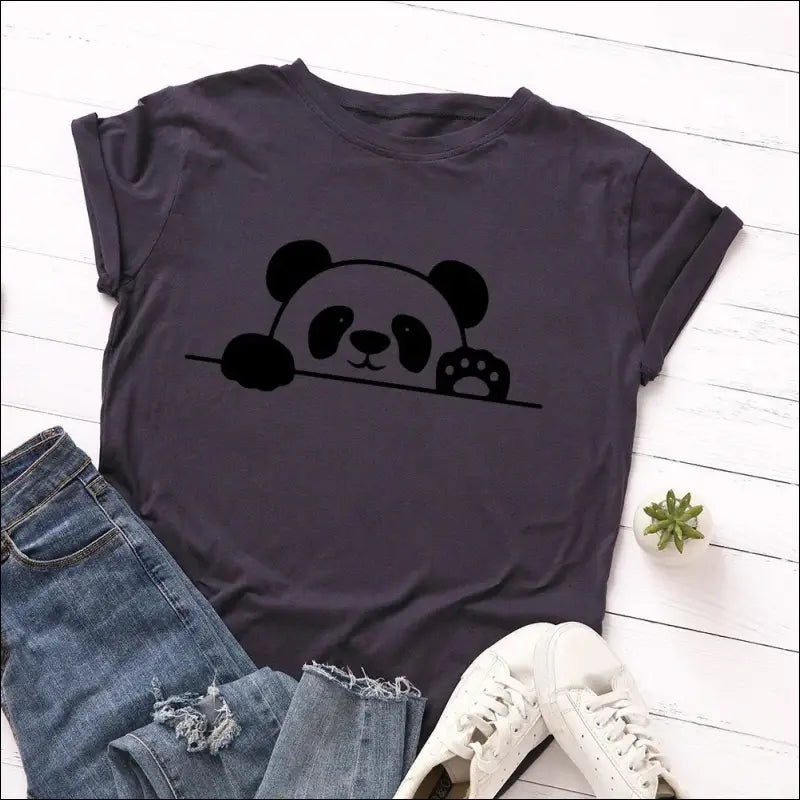 T-Shirt Panda Femme S au 2XL