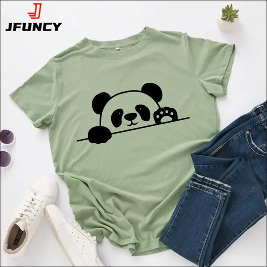 T-Shirt Panda Femme S au 2XL