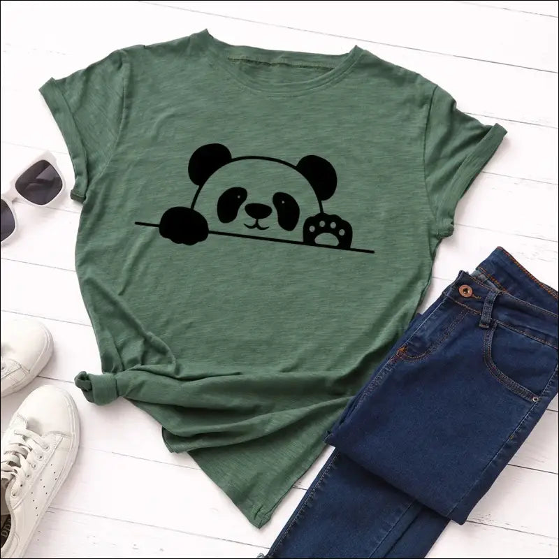 T-Shirt Panda Femme S au 2XL