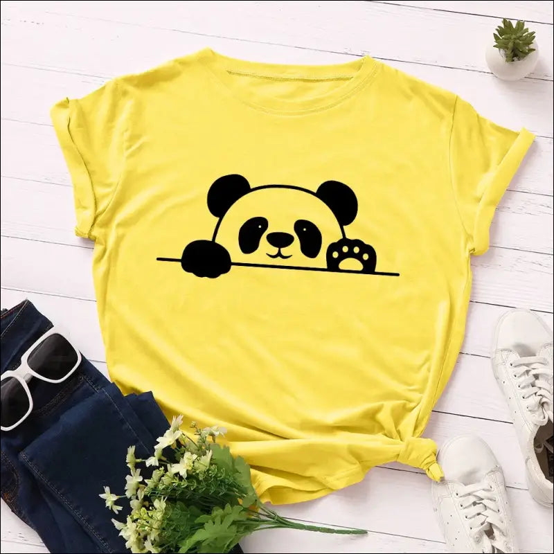 T-Shirt Panda Femme S au 2XL