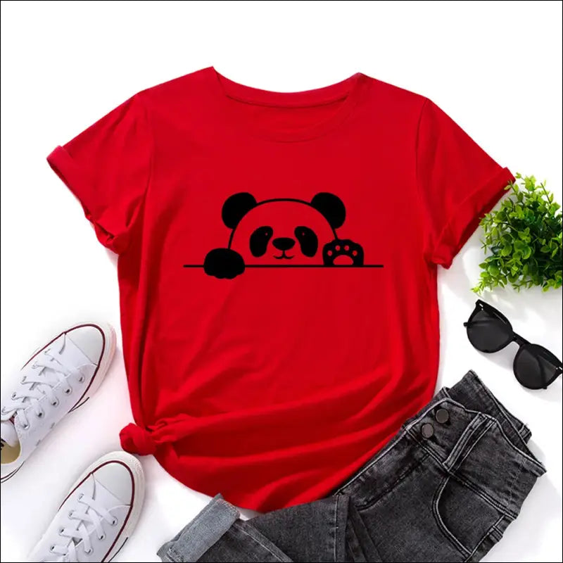 T-Shirt Panda Femme S au 2XL