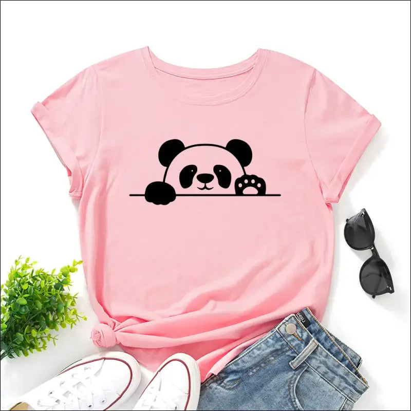 T-Shirt Panda Femme S au 2XL