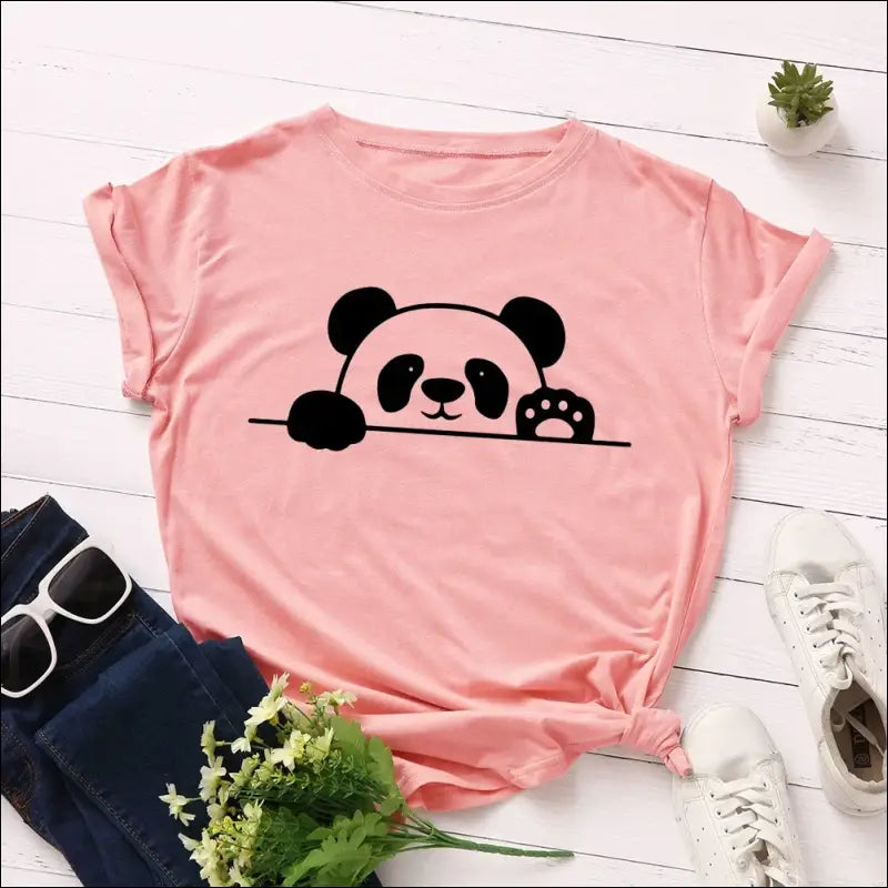 T-Shirt Panda Femme S au 2XL