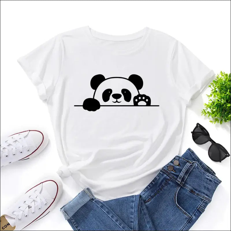 T-Shirt Panda Femme S au 2XL