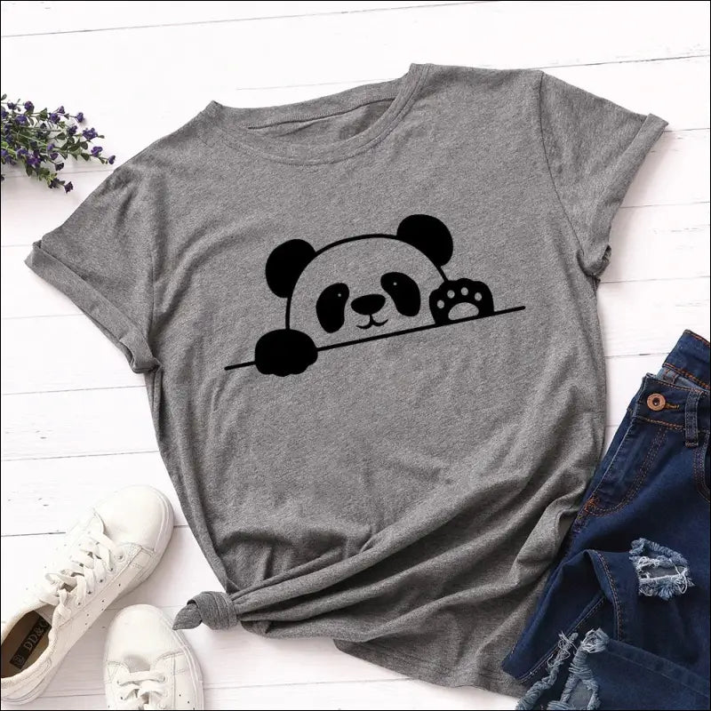 T-Shirt Panda Femme S au 2XL