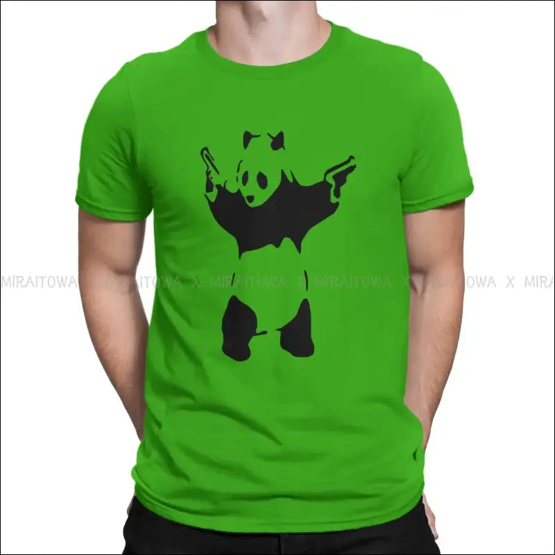 T-Shirt Panda Gun Homme