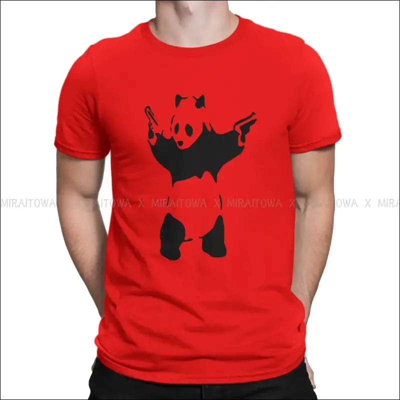 T-Shirt Panda Gun Homme