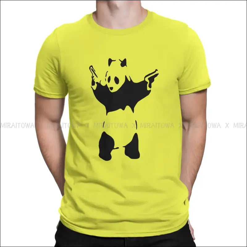 T-Shirt Panda Gun Homme