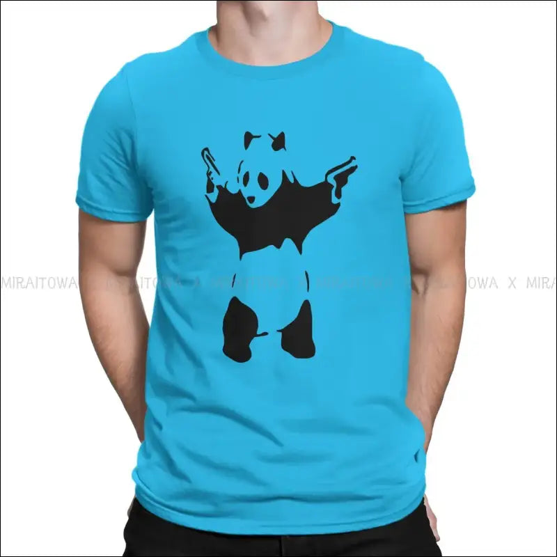 T-Shirt Panda Gun Homme