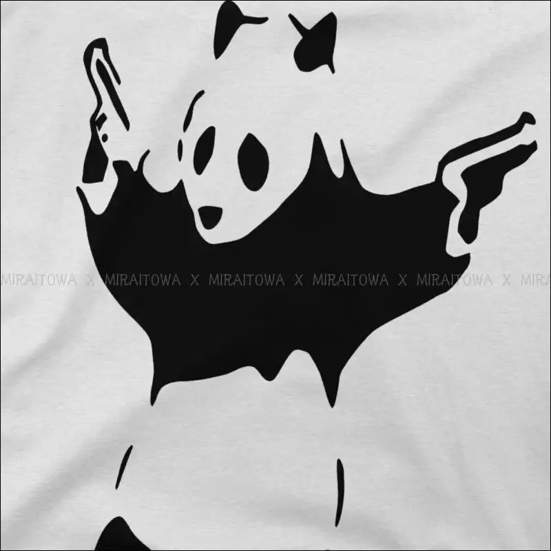 T-Shirt Panda Gun Homme