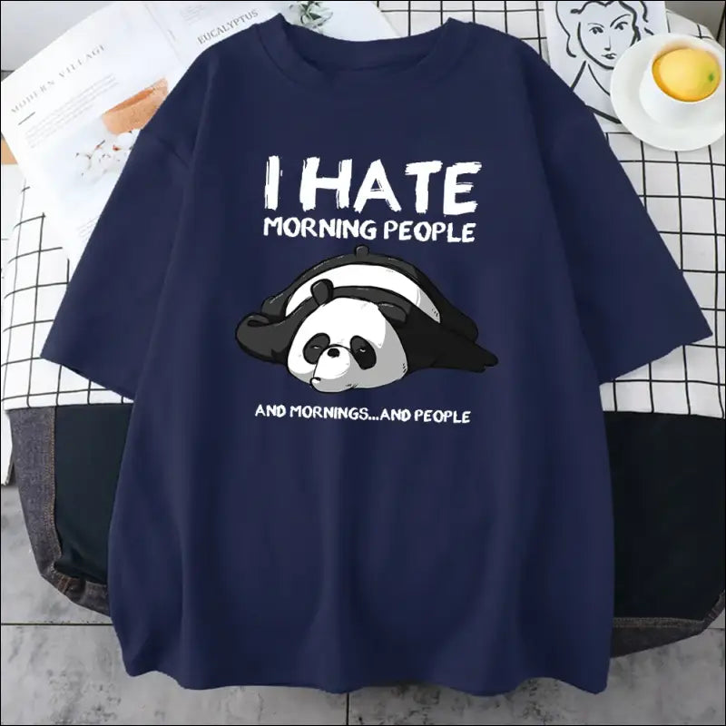 T-Shirt Panda Homme Je Deteste S - 3XL